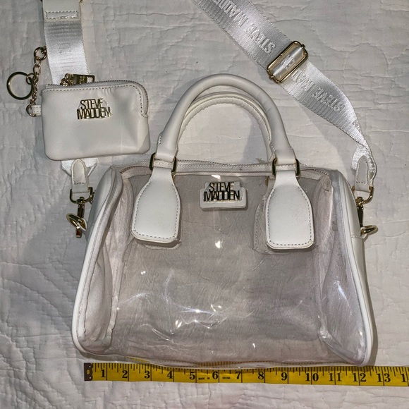 Clear Steve Madden Handbag with Coin Purse - Picture 7 of 7